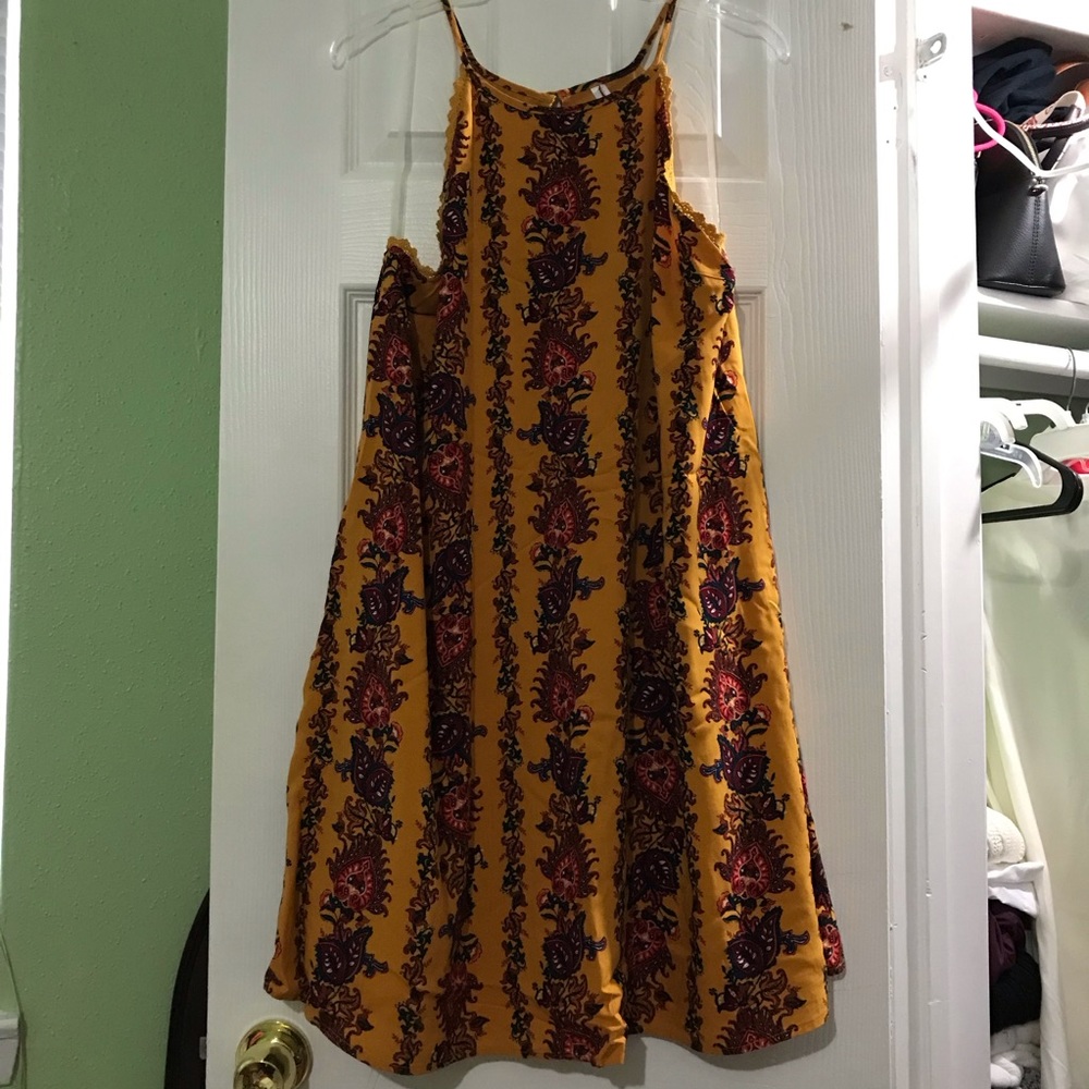 Halter neck boho dress